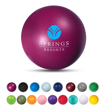 Image of 100 Custom Round Stress Reliever Ball - Polyurethane Foam
