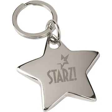 Image of 100 Promotional Star Key Tag - Nickel Finish