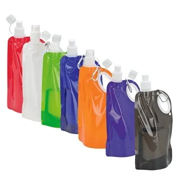 Image of 72 Custom Safari 25 oz PE Water Bottle - BPA Free & Carabiner Clip