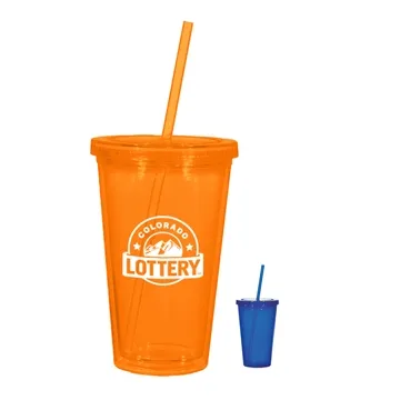 Image of 48 Customized 16 oz Newport Acrylic Tumbler - Double Wall & BPA ...