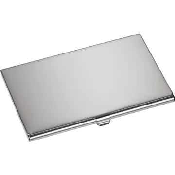 Image of 100 Custom Traverse Business Card Holder - Stainless Steel & ...