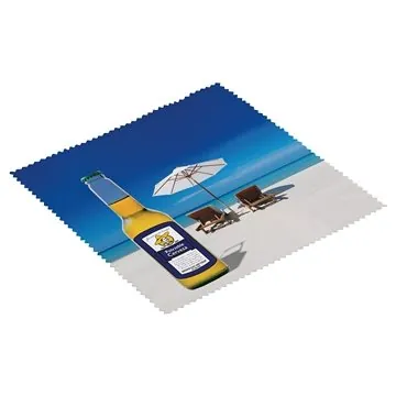 Image of 250 Custom Premium 6" x 6" Microfiber Cloth- Full-Color - Ultra ...