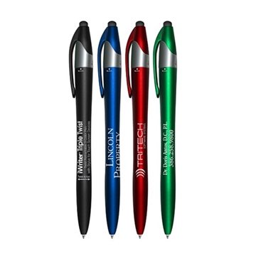 Image of 250 Custom iWriter Triple Twist - 3 Color Ink Pen & Stylus - Touch ...