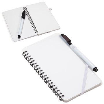 Image of 100 Customized Write + Wipe Erasable Jotter Notebook - Reusable & ...