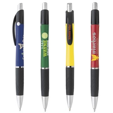 Image of 300 Custom Souvenir Emblem Color Pen - Rubber Grip