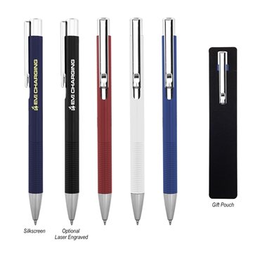 Image of 250 Promotional MAVRICK RECYCLED ALUMINUM PEN - Plunger Action