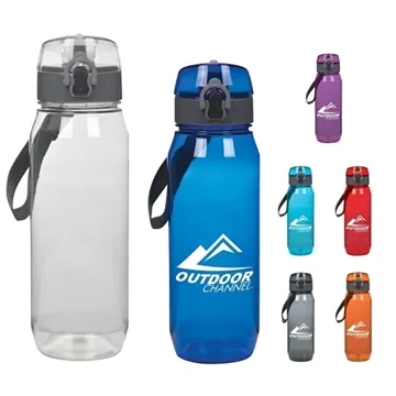 Image of 48 Custom 28 oz Trekker Tritan Water Bottle - BPA Free & Leak ...