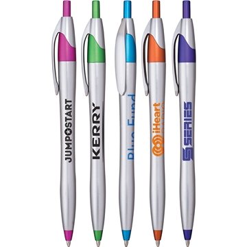 Image of 250 Promotional Javalina Chrome Bright Pen - Retractable & ...