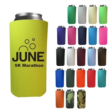 Image of 200 Customized 16 oz Tall Boy Coolie - Foldable