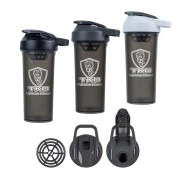 Image of 72 Custom 27 oz USA Made Protein Sport Shaker Bottle - Leak Proof ...