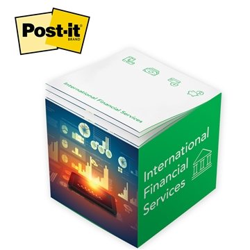 Image of 250 Customized Post-it Custom Printed Notes Cube Full Cube - Made ...