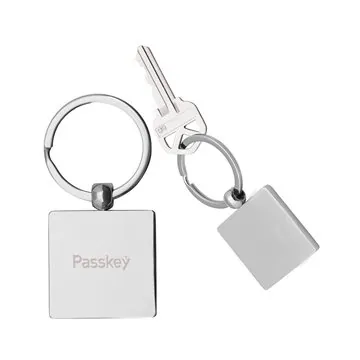 Image of 150 Customized Square Metal Key Chain - Zinc Alloy