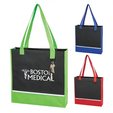 Image of 150 Promotional Non-Woven Accent Tote Bag - Water Resistant