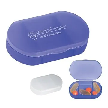 Image of 250 Customized Oval Shape Pill Holder - FDA Approved