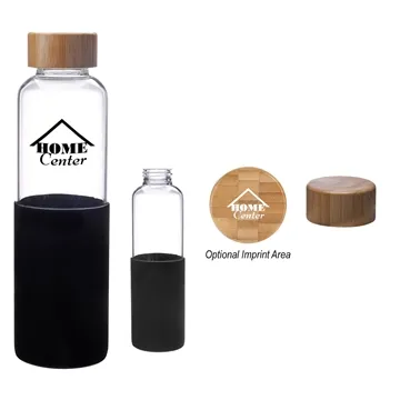 Image of 50 Customized 20 oz James Glass Bottle - Borosilicate Glass & BPA ...