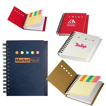 Image of 250 Custom Eco Mini-Sticky Book With Ruler - Recycled Materials & ...
