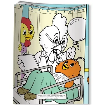 Image of 300 Customized Coloring Book - A Visit to the Emergency Room - ...