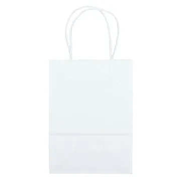 Image of 150 Promotional White Kraft Pup - Twisted Handles