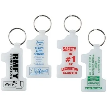 Image of 250 Custom Glow in the Dark "Number 1" Key Tag