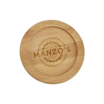 Image of 150 Custom Bamboo Coaster - Eco-Friendly & Heat Resistant