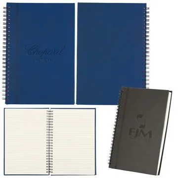 Image of 75 Custom Bergamo Soft-touch Spiral Notebook - PU Cover