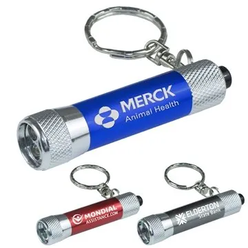 Image of 125 Promotional "GALATEA MINI" 3 LED Aluminum Keychain Keylight - ...