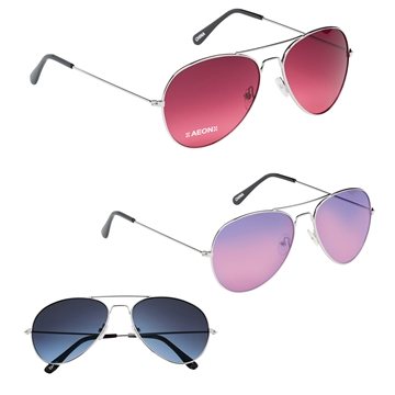 Image of 100 Custom Ocean Gradient Aviator Sunglasses - UV Protection
