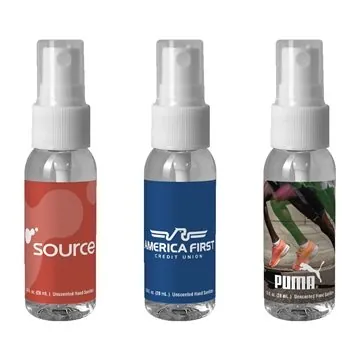 Image of 100 Custom 1 oz Bullet Sanitizer Spray - 70% Alcohol