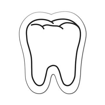 Image of 150 Custom Tooth Magnet - Full Color