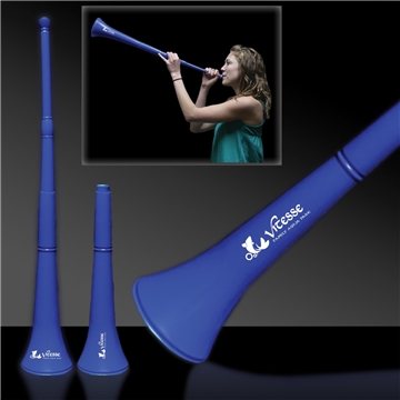 Image of 144 Custom Stadium Horns - Blue - Collapsible
