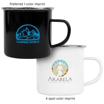 Image of 150 Custom The Stainless Steel 13 oz Enamel Campfire Mug - Outdoor ...