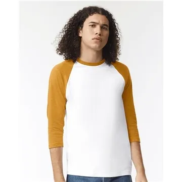 Image of 25 Custom American Apparel Unisex CVC Raglan T-Shirt - Sustainable ...