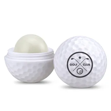Image of 100 Customized Golf Ball Shaped Lip Moisturizer Container - ...