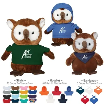 50 Custom 6" Hoot Owl - Plush