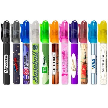 Image of 150 Custom Antibacterial Hand Sanitizer Pocket Sprayer - 62% ...