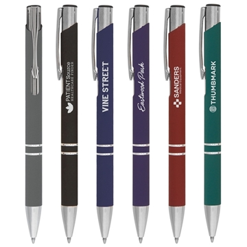 Image of 100 Promotional Tres-Chic Softy - Laser - Metal & Soft Touch