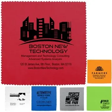 Image of 300 Customized "ONECLEANSCREEN XL" - 8" X 8" 100% Microfiber RPET ...