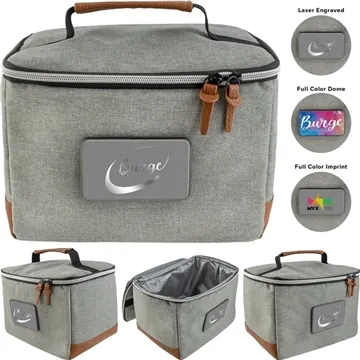 Image of 13 Custom Rambler Lunch, Cooler Or Toiletry Bag - Vegan Leather & ...