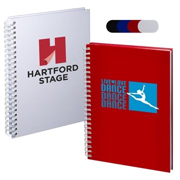 Image of 150 Custom Hardcover Spiral Notebook - 80 Pages