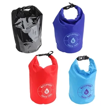 Image of 100 Customized 5-Liter Waterproof Gear Bag With Touch-Thru Pouch - ...