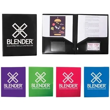 Image of 250 Custom Pocket Folder - 60 Sheet Capacity & Card Holders