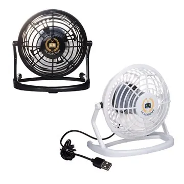 Image of 50 Custom Usb Powered Desk Fan - Ultra Quiet & Adjustable