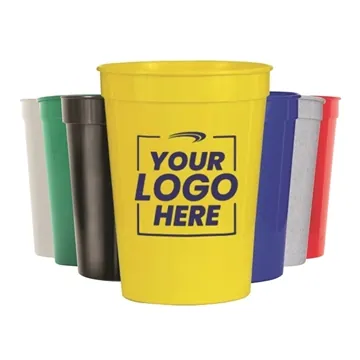Image of 250 Custom 12 oz Smooth Stadium Cup - Dishwasher Safe & Durable