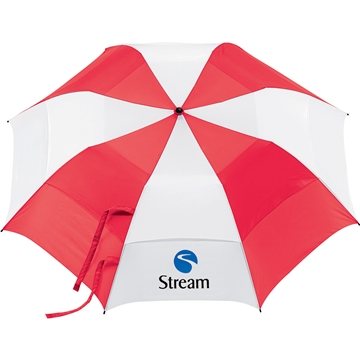 Image of 24 Customized 58" Vented Auto Open Folding Golf Umbrella - Wind ...