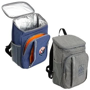 Image of 30 Custom Woodland Polycanvas Cooler Backpack - Water Resistant