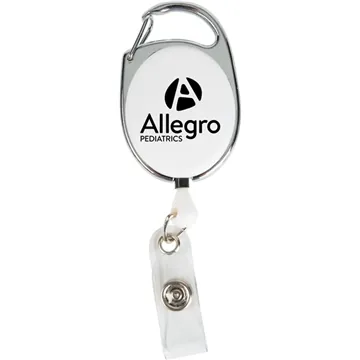 Image of 100 Promotional Retractable Badge Reel with Pocket Clip - 30-inch ...