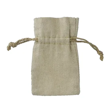 Image of 100 Promotional 3" x 5" Linen Bag - Drawstring