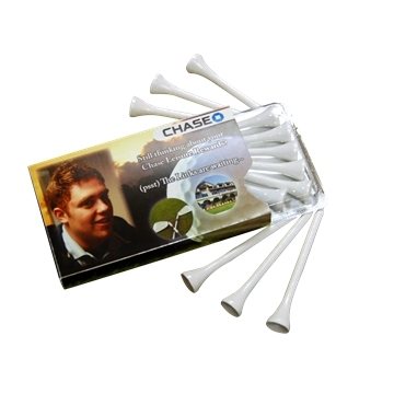 Image of 125 Customized Golf Tees in Envelope - Golfelope - 6 Tees & Silver ...