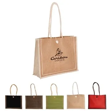 Image of 50 Promotional Milan Jute Tote Bag - Eco-Responsible & Compostable
