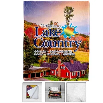 Image of 15 Customized "JUNEAU" Sherpa 50" x 60" Blanket - Full Color